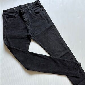 AG Adriano Goldschmied The Farrah high rise faded black skinny jeans. Size 28R
